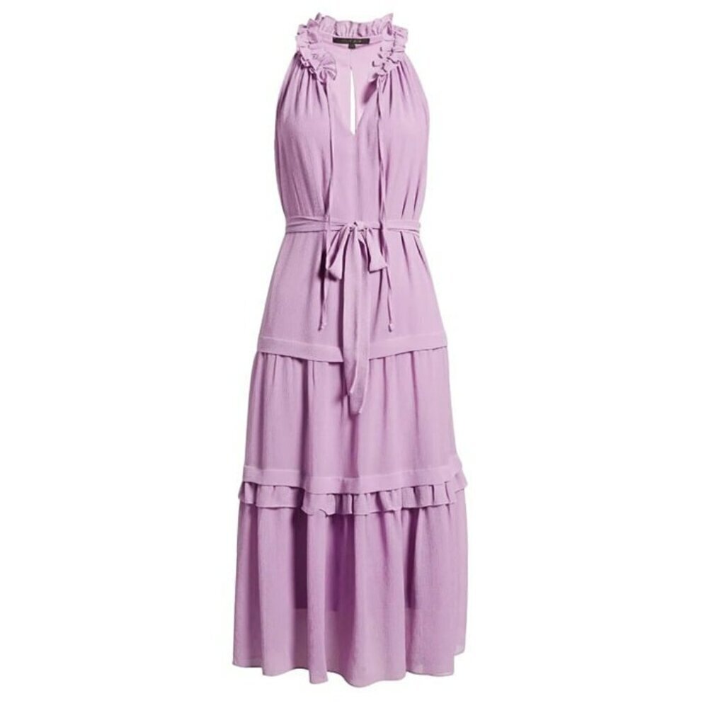 Kobi Halperin Vale Women's Sleeveless Ruffled Midi Dress Size S (MSRP $398)